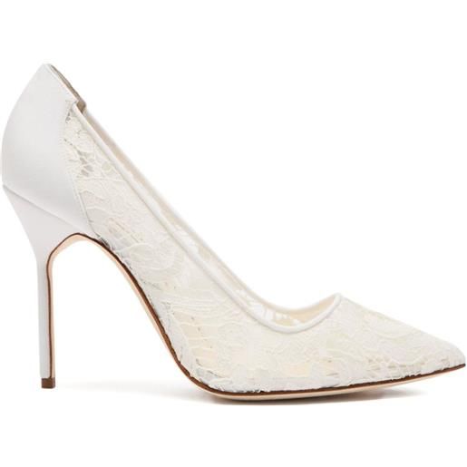 Manolo Blahnik pumps bbla bride 105mm - bianco