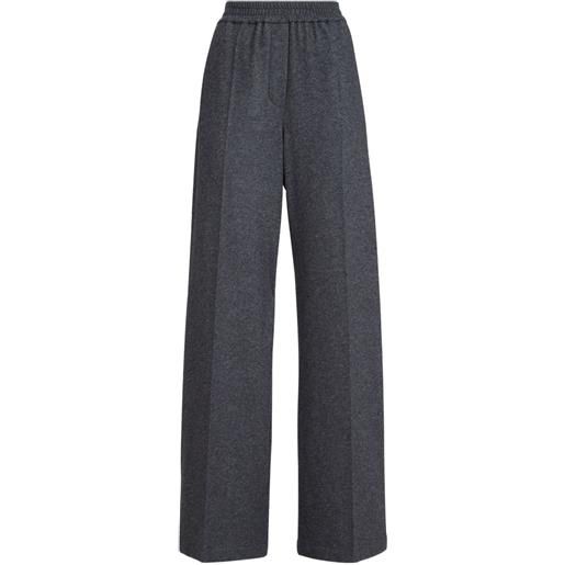 Brunello Cucinelli pantaloni effetto mélange - grigio