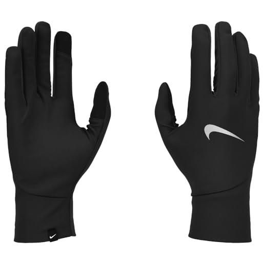 Nike pacer lightwei guanti da corsa da uomo black/black/silver m