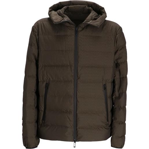 Emporio Armani giacca con logo jacquard - verde