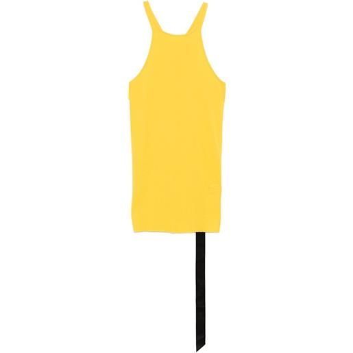 Rick Owens DRKSHDW canotta con scollo olimpionico - giallo