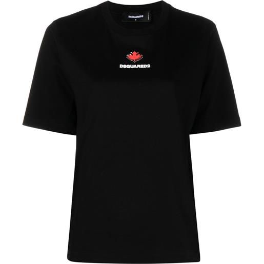 DSQUARED2 t-shirt con stampa - nero
