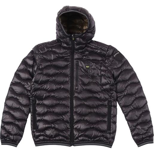 Blauer piumino con cappuccio - nero