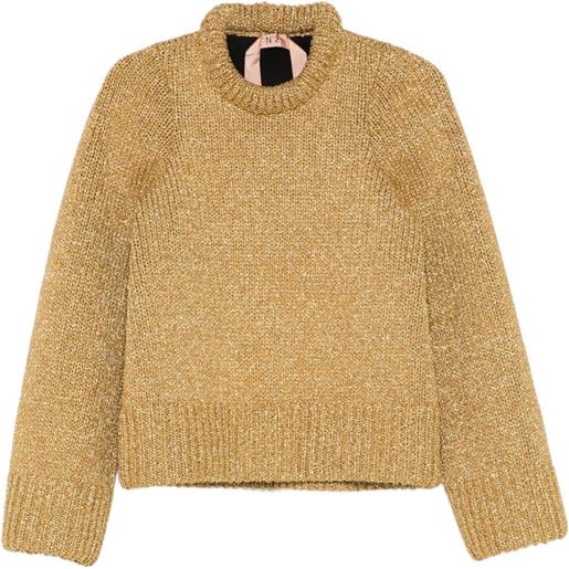 Nº21 maglione girocollo - oro
