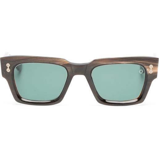 Akoni occhiali da sole squadrati - marrone