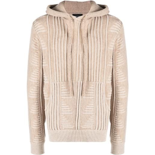 Emporio Armani felpa con cappuccio - toni neutri