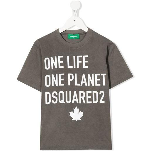 DSQUARED2 KIDS t-shirt con stampa - grigio