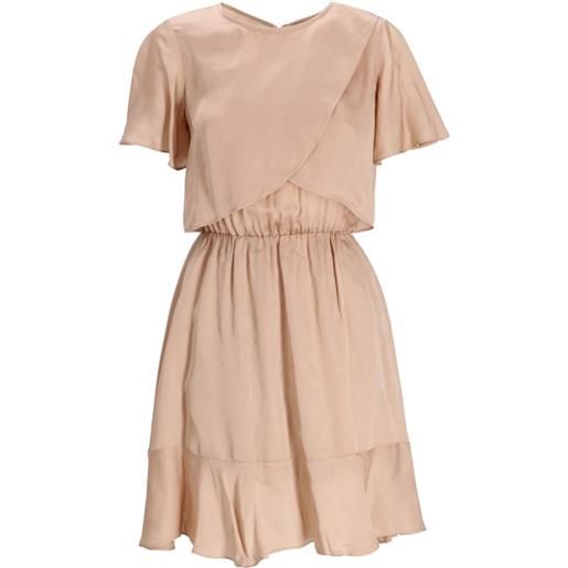 Armani Exchange abito con ruches - toni neutri