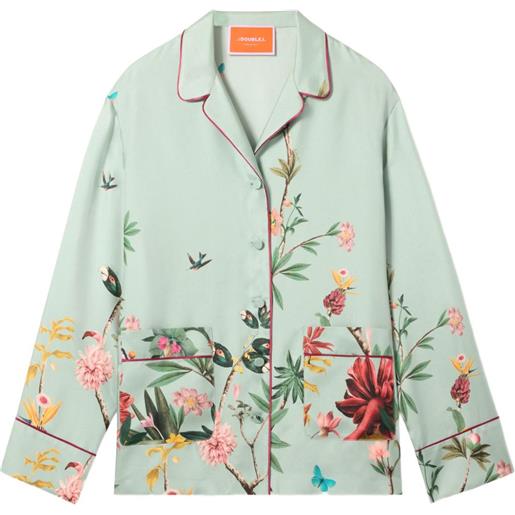 La DoubleJ camicia pigiama a fiori - blu