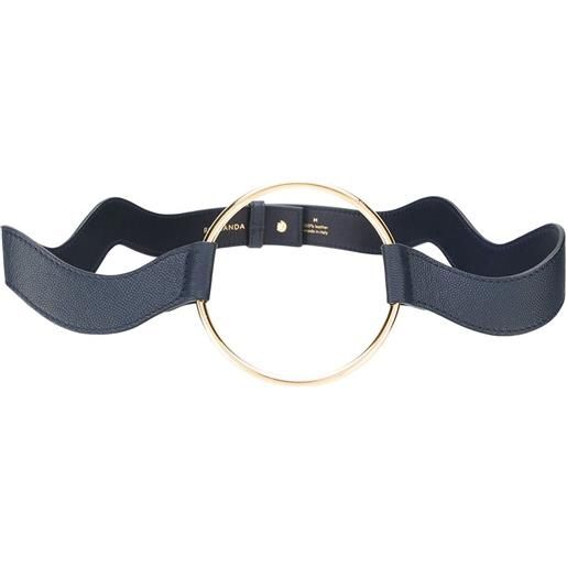 Roksanda medium slim waves belt - blu