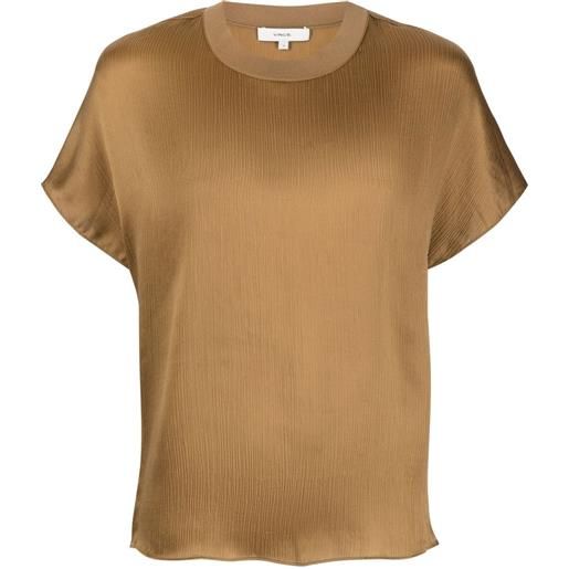 Vince t-shirt girocollo - marrone