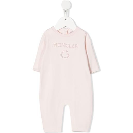 Moncler Enfant tutina con ricamo - rosa