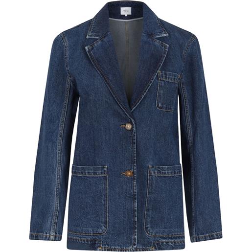 Maison Kitsuné giacca con tasche - blu