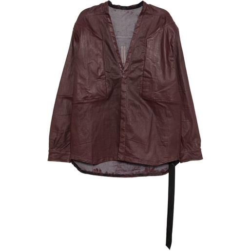 Rick Owens DRKSHDW giacca larry - marrone