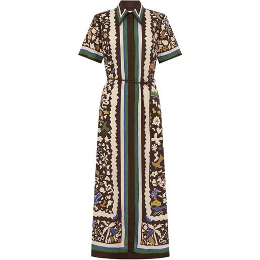 ALEMAIS chemisier con stampa - marrone