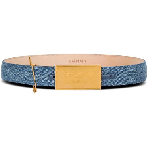 Balmain cintura denim - blu