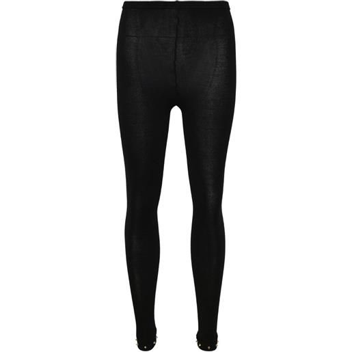 Noir Kei Ninomiya leggings con vita elasticizzata - nero