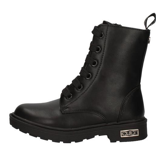 Cult anfibi in pelle con zip laterale