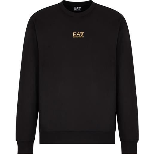 Armani EA7 felpa girocollo uomo ea7 core identity in cotone