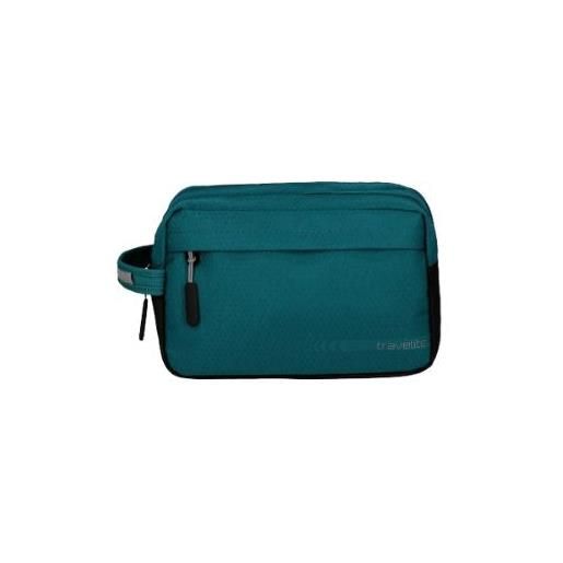 Travelite kick off beauty case in tessuto da viaggio petrol