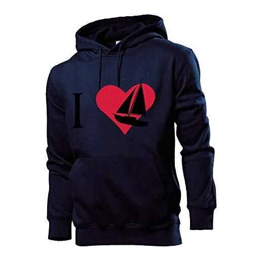 Felpa Con Cappuccio Da Uomo – Stampa Escavatore – Nero Taglia L – Shirt84.de