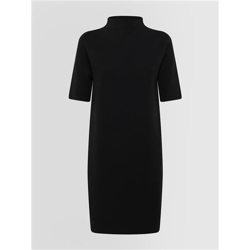 ALPHA STUDIO abito dolcevita shoulder pads