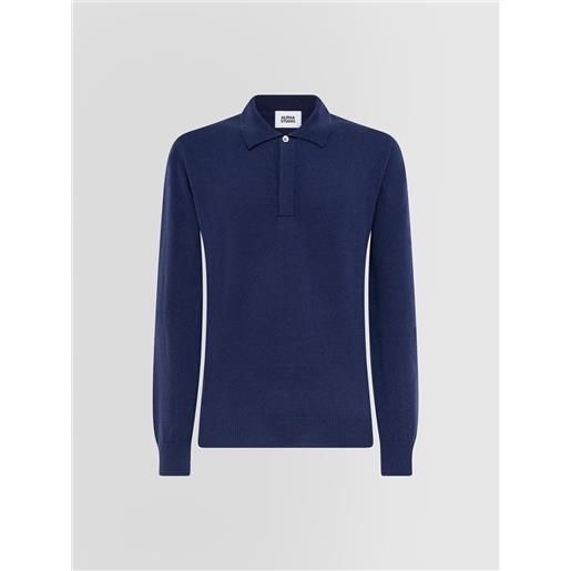 ALPHA STUDIO polo basic in lana geelong