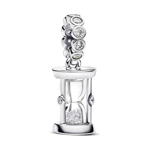 PANDORA moments 794140c01 - ciondolo a forma di clessidra in argento sterling con zirconi, compatibile me e moments