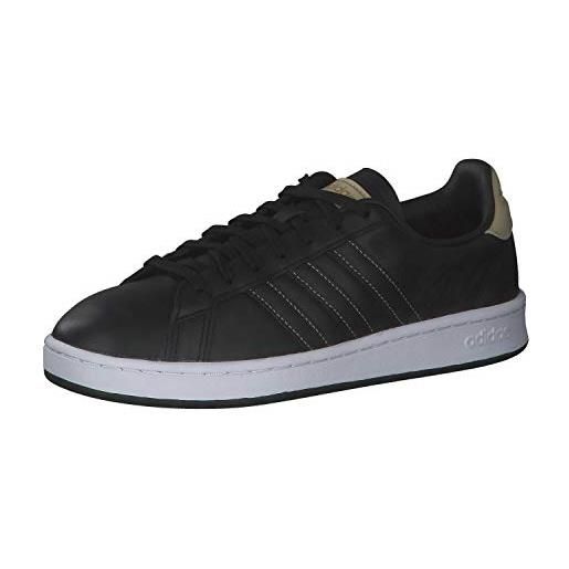 adidas grand court, sneakers uomo, nero core black core black savannah, 44 eu