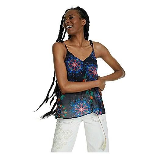 Desigual blus_universe camicia, nero (negro 2000), small donna