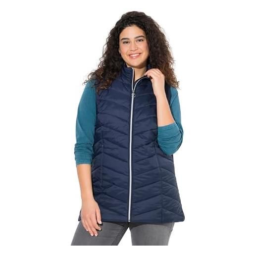 Ulla Popken grs hyprar-gilet trapuntato impermeabile, nero, 52-54 donna