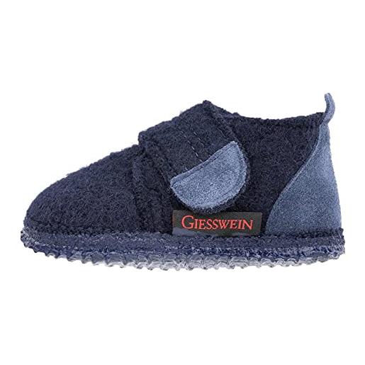 Giesswein unterstaufen, pantofole, unisex - bimbi 0-24, oceano, 18 eu