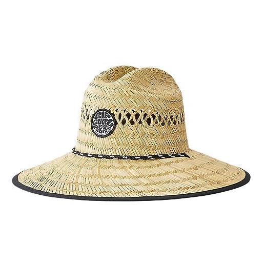 Rip curl cappello da sole in paglia con logo, naturale, s