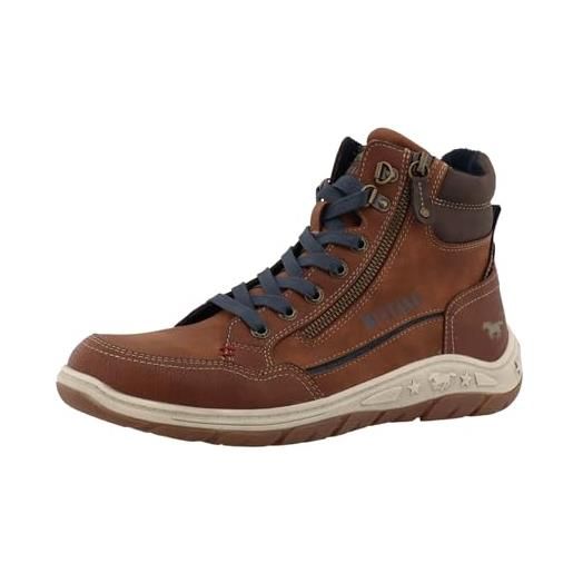 Mustard Stivaletti Uomo 4186-502 – Similpelle, Cerniera, Suola Comoda, Design Sportivo