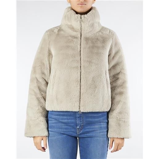 COLMAR piumino canapa reversibile in eco pelliccia