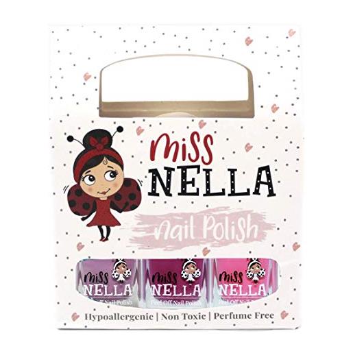 Miss Nella Collezione Magica Scatola Da 4 Smalti Peel Off, Senza Odori, A Base D'acqua E Sicuro Per Bambini, Rosa, Rosso, Oro E Blu - Foto 6
