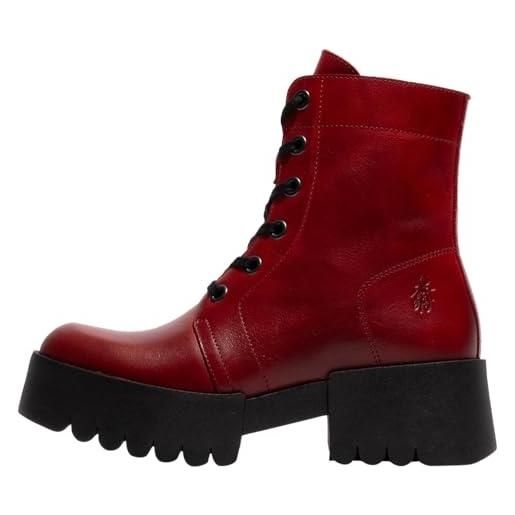 Fly London elvu140fly, stivali alla moda donna, rosso, 39 eu