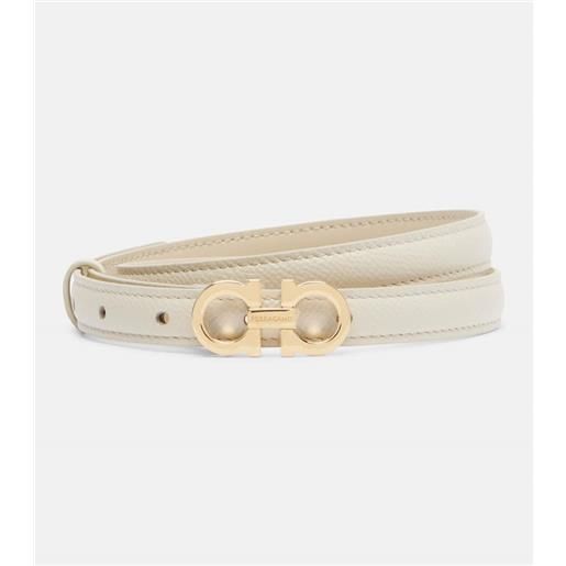 Ferragamo cintura gancini in pelle