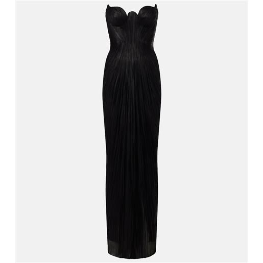 Maria Lucia Hohan abito lungo jasleen in tulle di seta