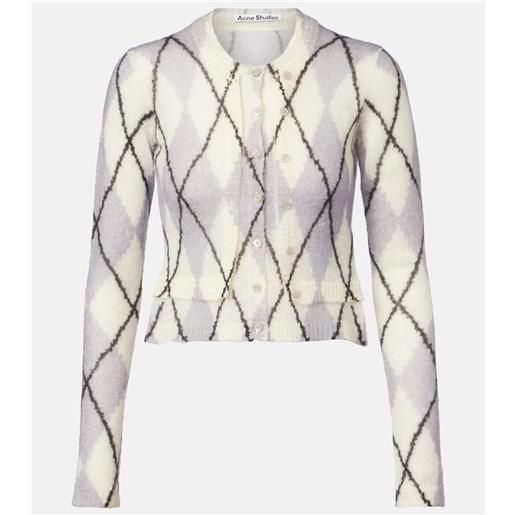 Acne Studios cardigan cropped kahoo in misto mohair