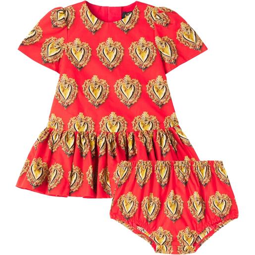 Dolce&Gabbana Kids baby - abito e culottes in cotone