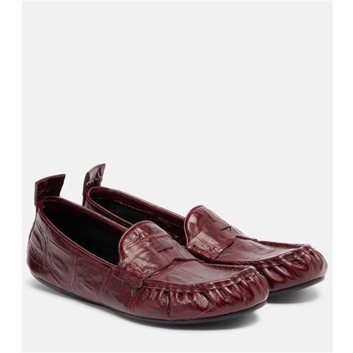 Acne Studios mocassini bojan in pelle stampata