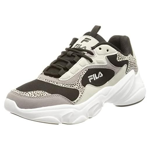 FILA collene a wmn, scarpe da ginnastica donna, grigio (gray violet-leopard), 36 eu
