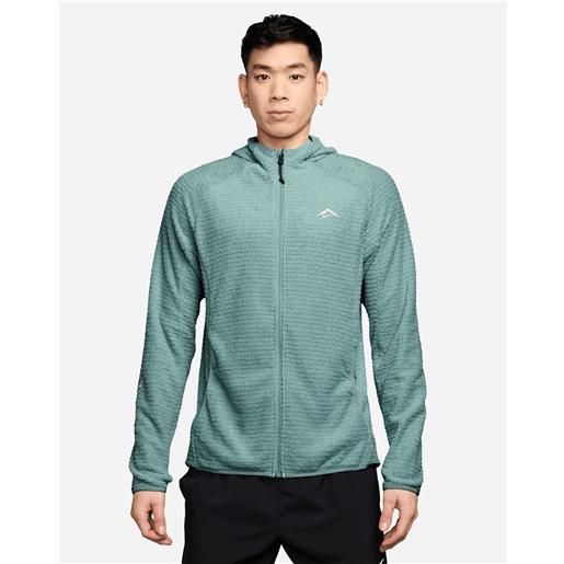Nike trail fleece m - giacca running - uomo - grigio