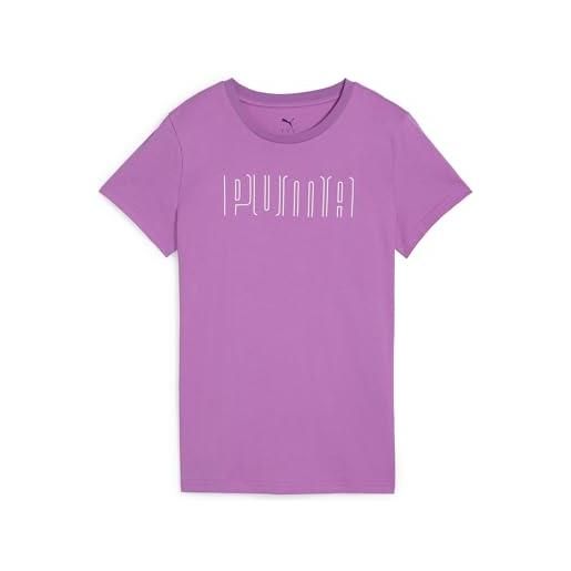 PUMA sport graphic tee, magliette unisex - adulto, wild berry, m