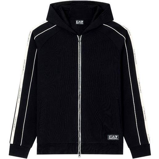 EA7 EMPORIO ARMANI felpa con cappuccio e zip logo series