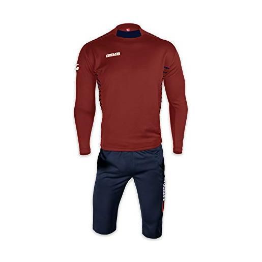 GEMS eh01-0804 stamford tuta da ginnastica uomo granata/blu xxxl