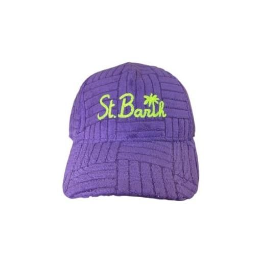 Saint Barth cappellino da baseball in spugna, colore: viola