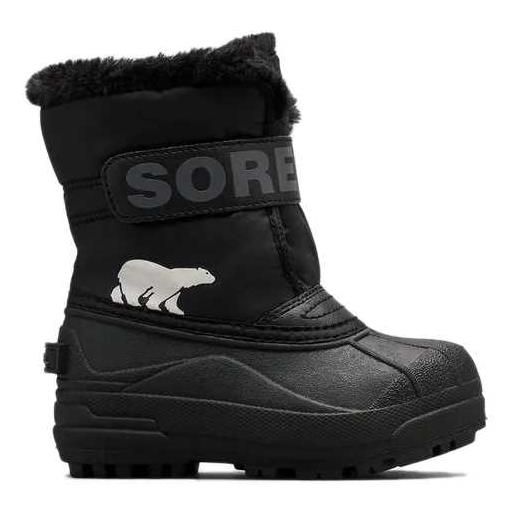 SOREL stivali da neve impermeabili e imbottiti snow commander da bambino black