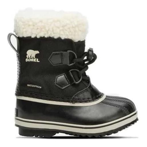 SOREL stivali da neve in nylon impermeabili yoot pac da bambino black